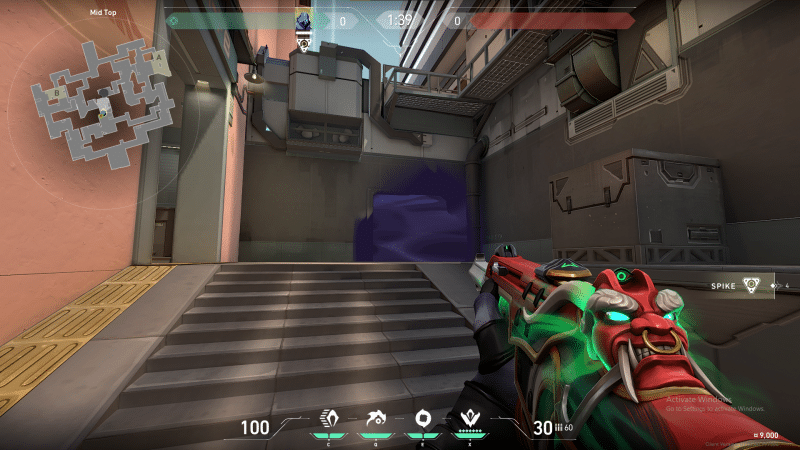 Valorant Omen Smoke blocking the vision from vents on Split