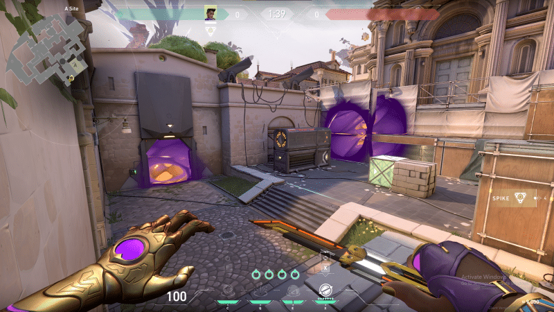 Smokes in Valorant - Smokes on A heaven and tree when executing Ascent’s A site