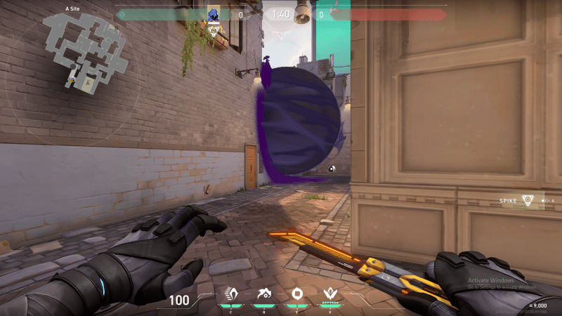 Valorant One-way smoke on Ascent A main