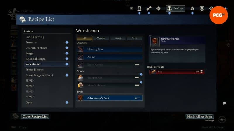 A Guide To the Basics of Crafting In Return To Moria 