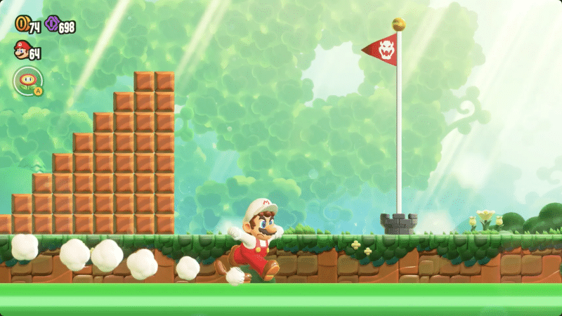 Super Mario Bros Wonder: W1 Pipe Rock Plateau All Wonder Seed Locations