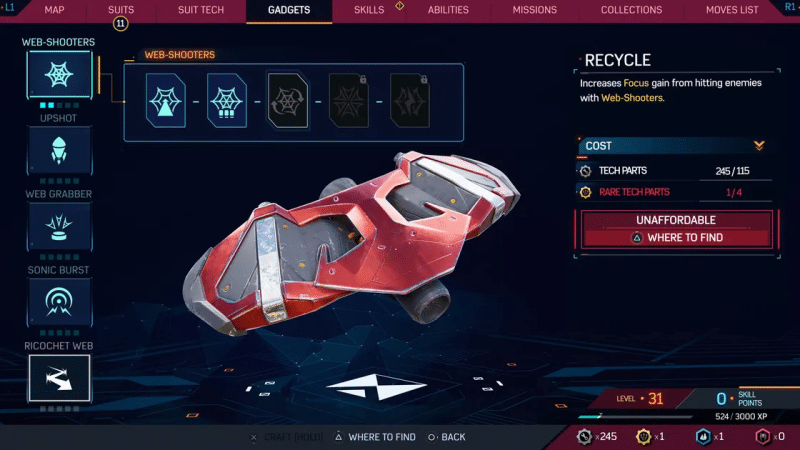 How To Get Tech Parts And Tokens in Marvel’s Spider-Man 2