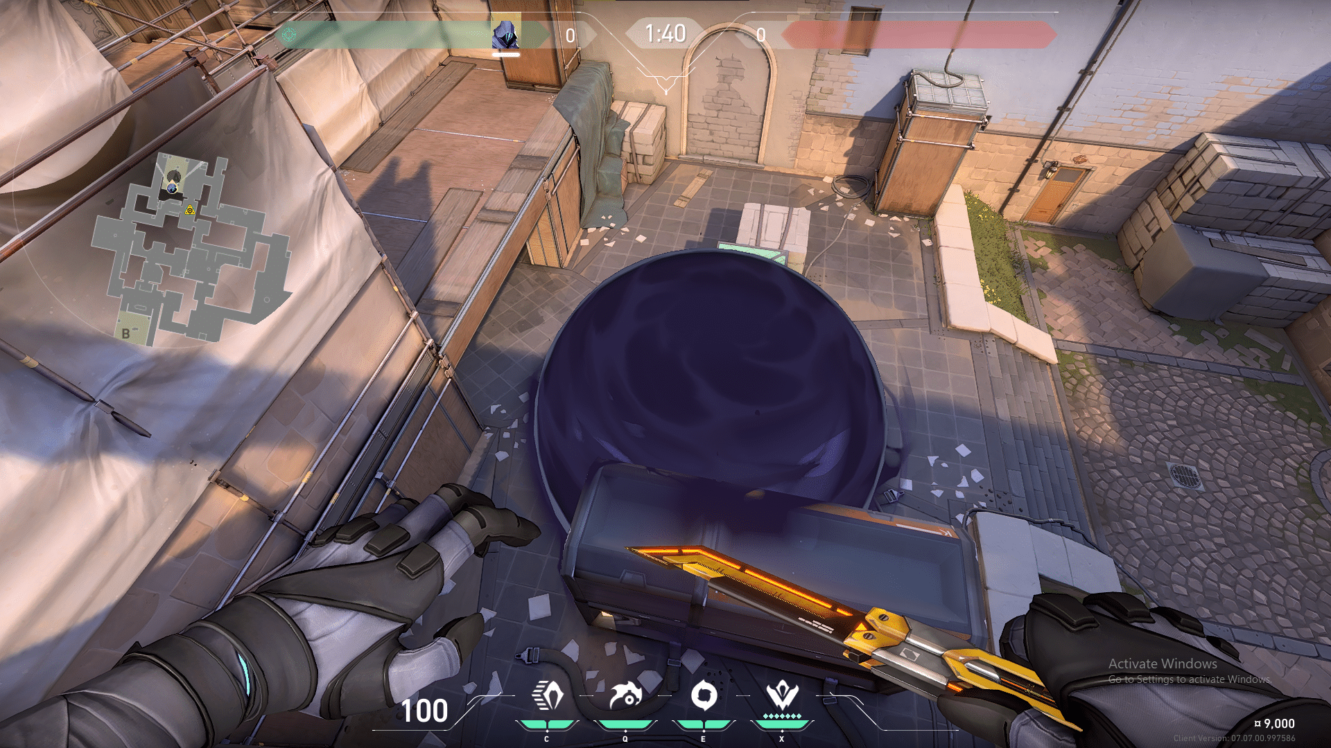 Valorant Lurk smoke on Ascent’s A site