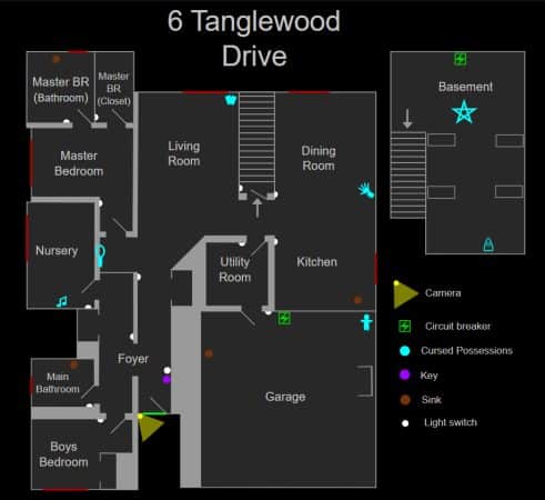 All The Cursed Objects Locations in Phasmophobia Small Maps