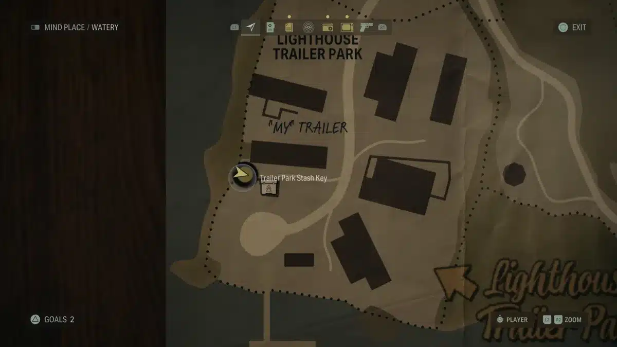 Alan Wake Trailer Park stash