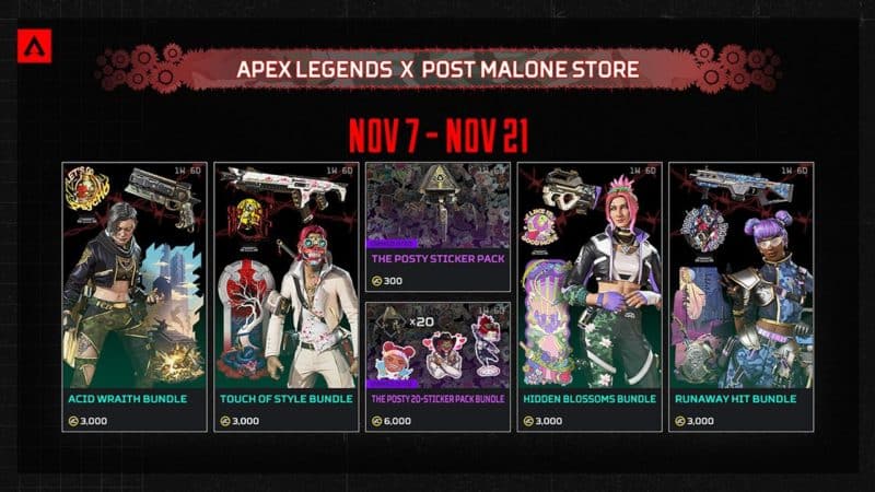 The Post Malone Collaboration Event will offer cosmetics partially designed by Post Malone himself.