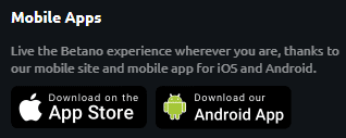 Betano mobile app for iOS & Android