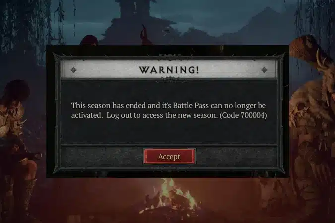 Diablo 4 700004 Error Code: How to Fix it