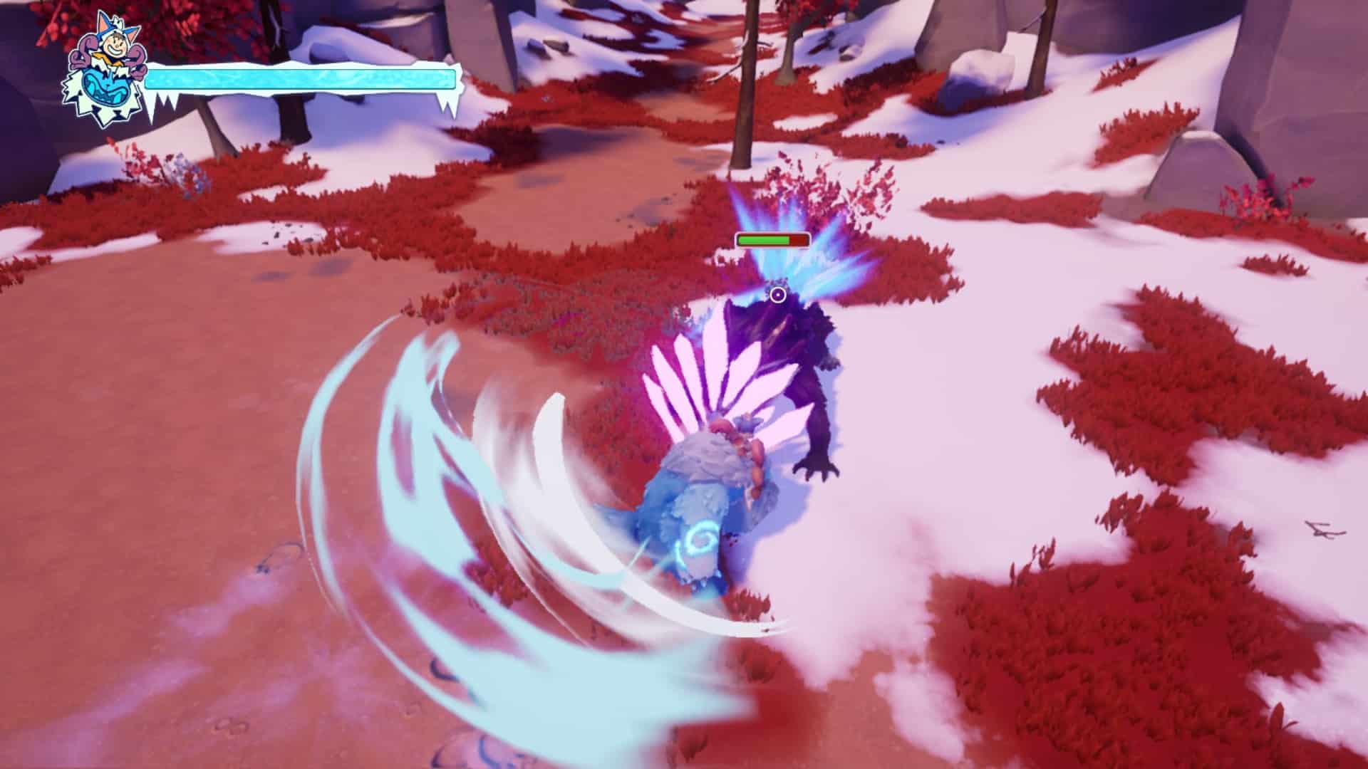 Williump can use his massive paws to defeat enemies.