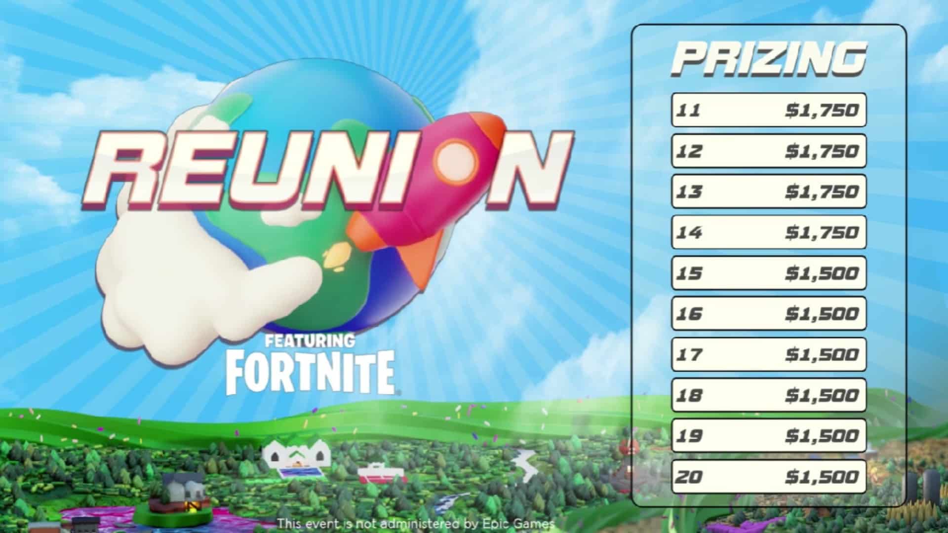 Even the last-place team can get a decent chunk of change from The Reunion.