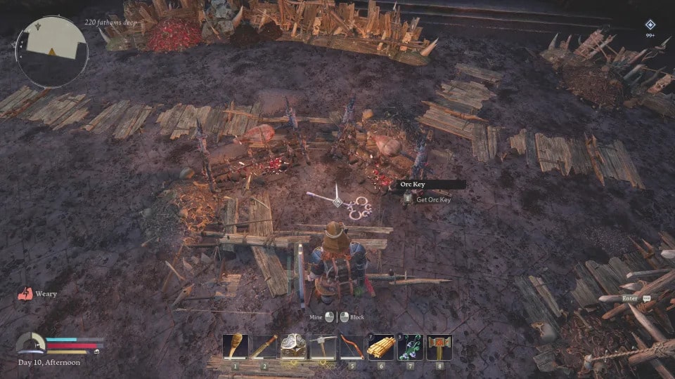 Finding Keys in Return To Moria: Orc keys, Ori’s Key