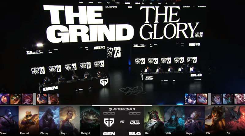 Gen.G vs BLG draft game 1