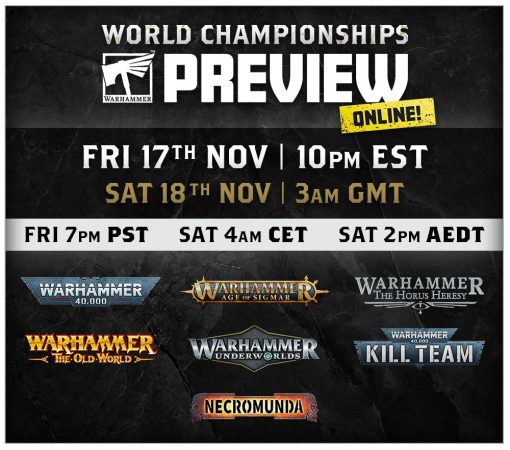 Warhammer World Championships Reveals