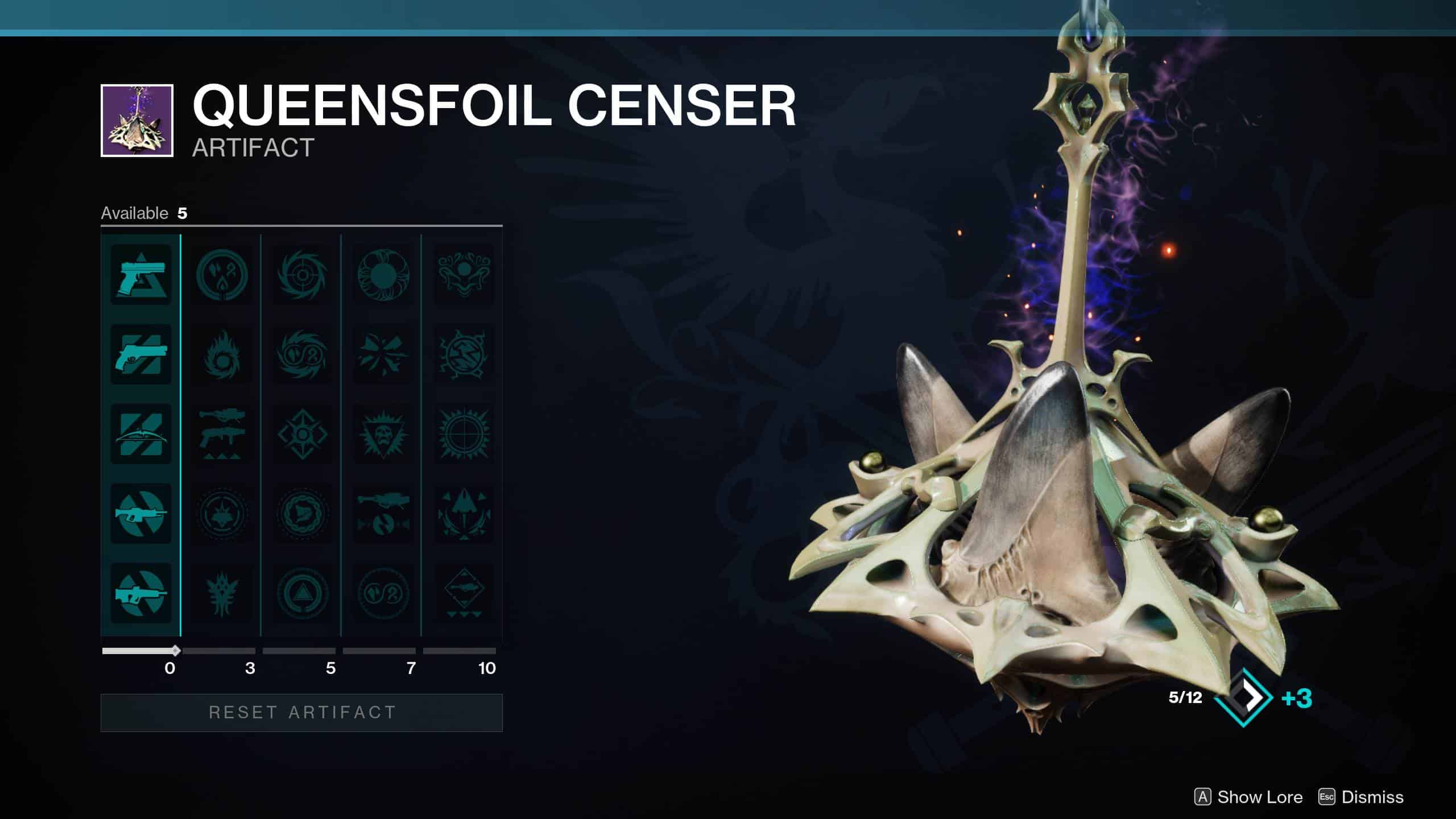 Destiny 2 Season of the Wish artifact