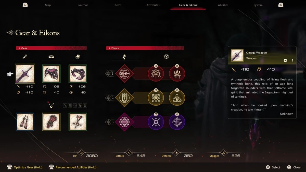 Final Fantasy 16 Echoes of the Fallen Omega Weapon