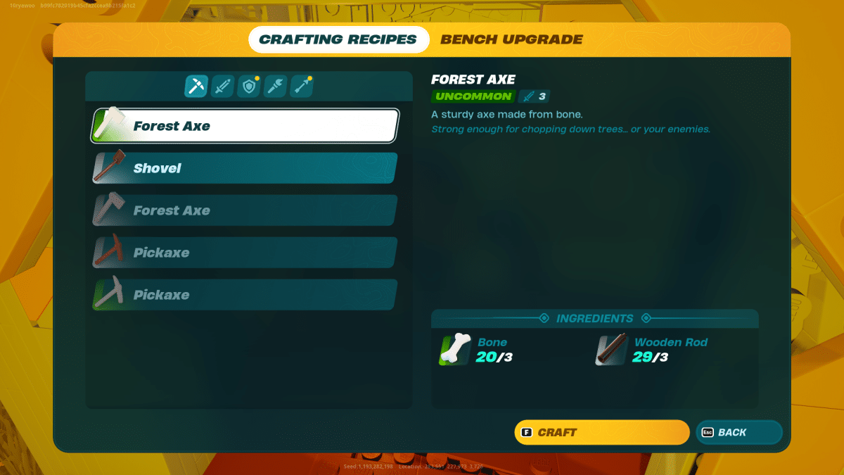 Lego Fortnite Recipes