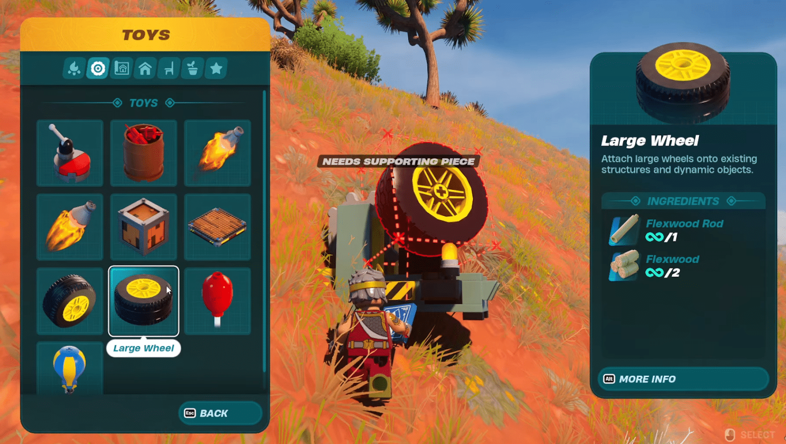 How to Make Wheels in Lego Fortnite