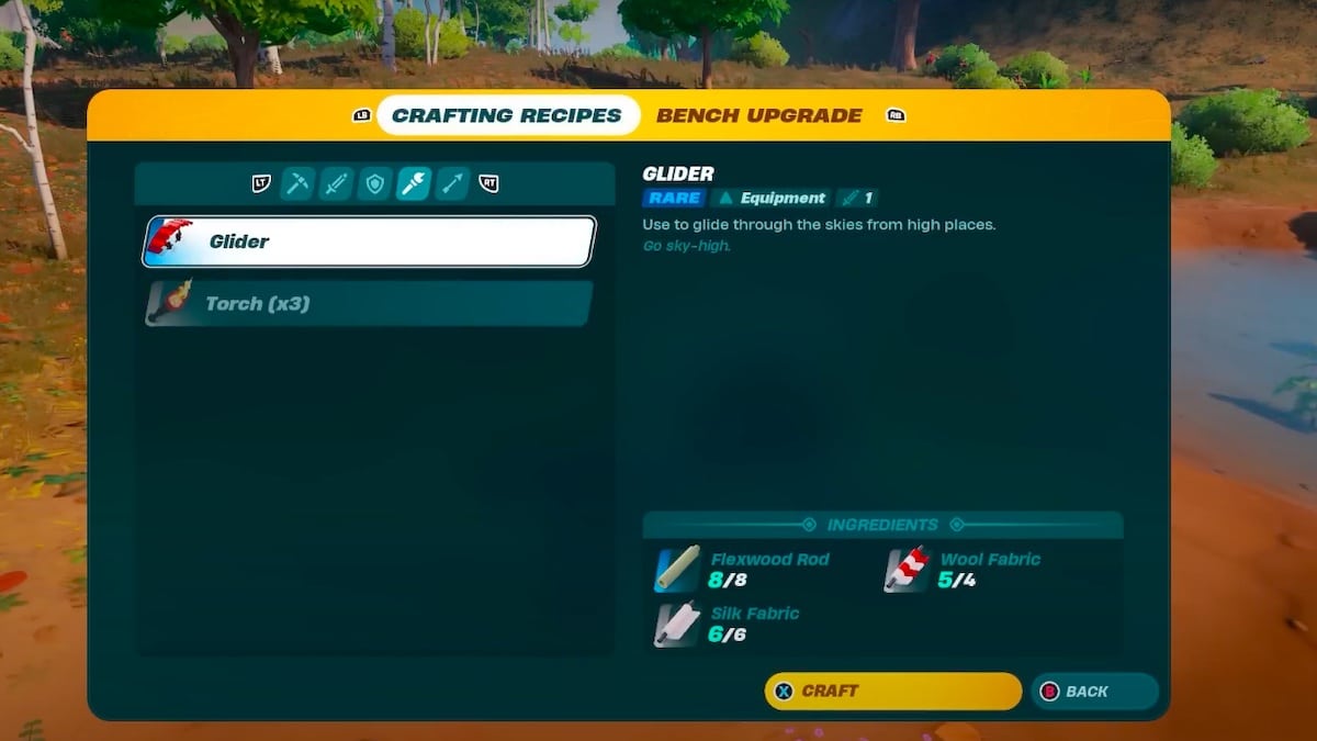 how to make a glider in lego fortnite