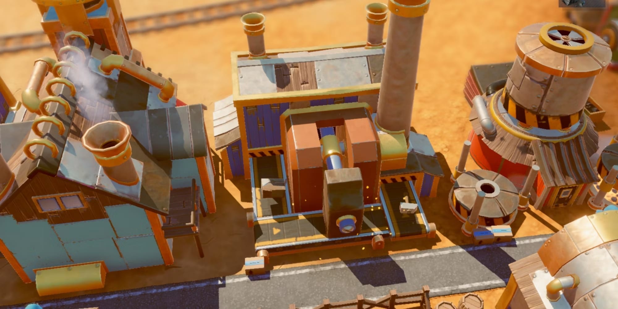 SteamWorld Build engineer buildings