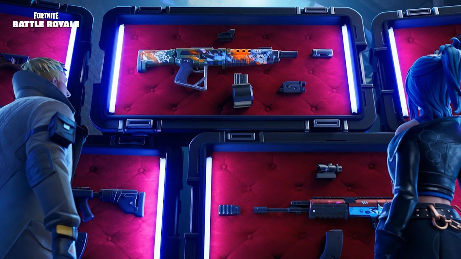 Search Weapon cases in Fortnite