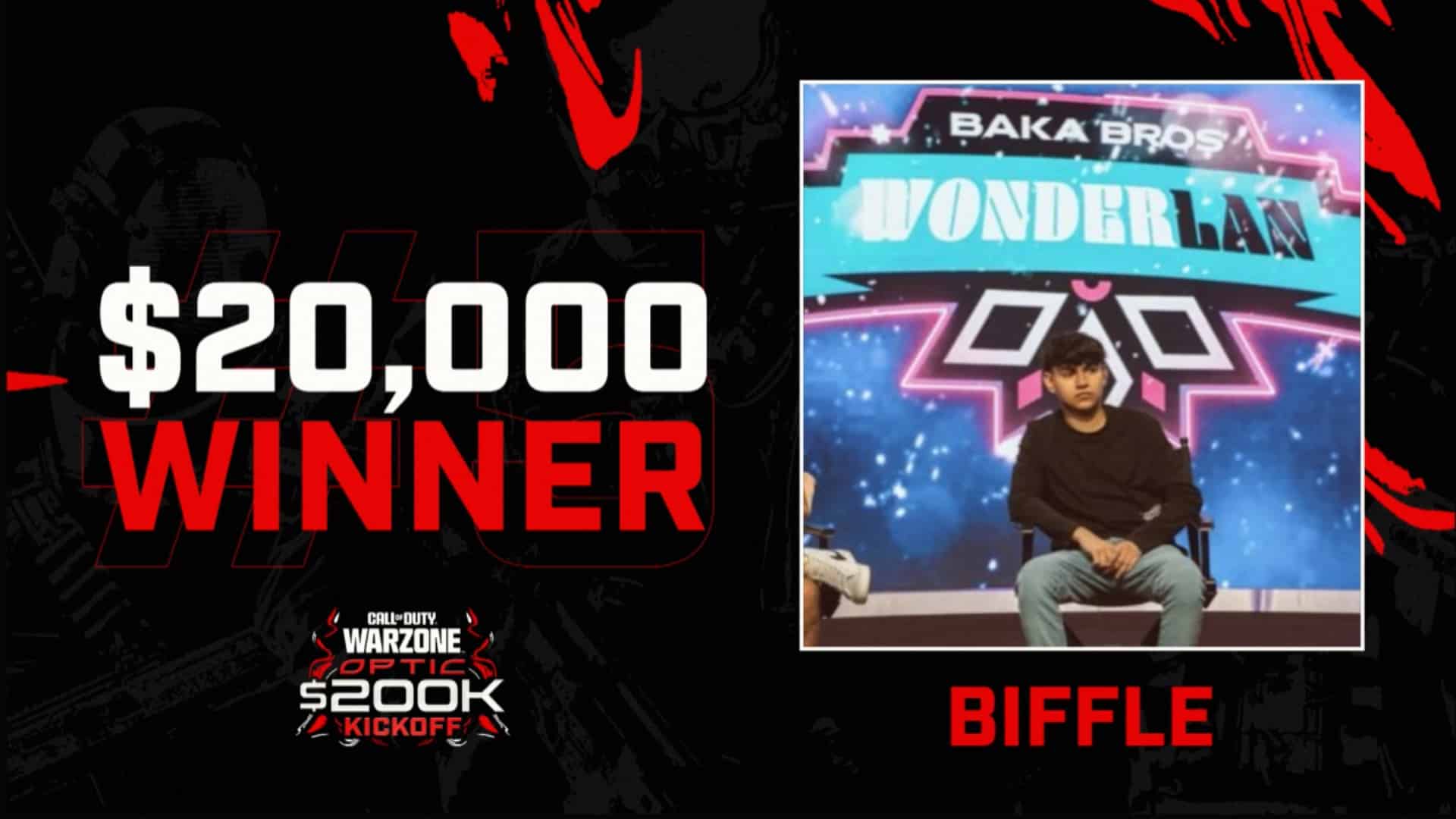 Warzone World Champion Biffle won the final game of Day 1, securing the second win of the day for Baka Bros.
