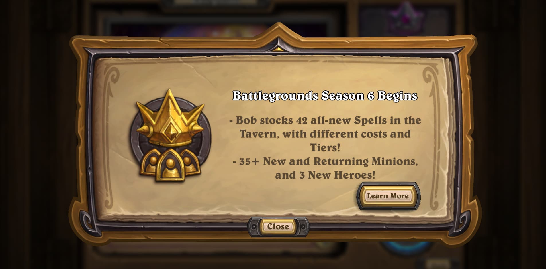 hearthstone battlegrounds season 6
