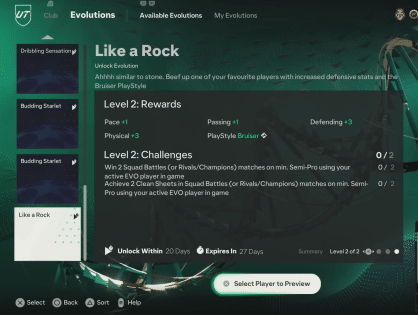 Best Players for EA FC 24 Like a Rock Evolution