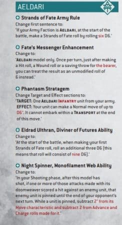 Warhammer 40k Balance Dataslate January