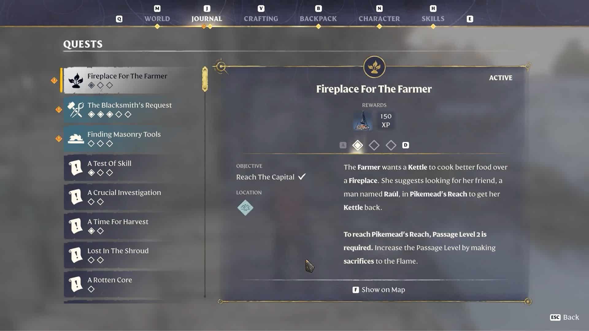 Enshrouded Farmer Fireplace