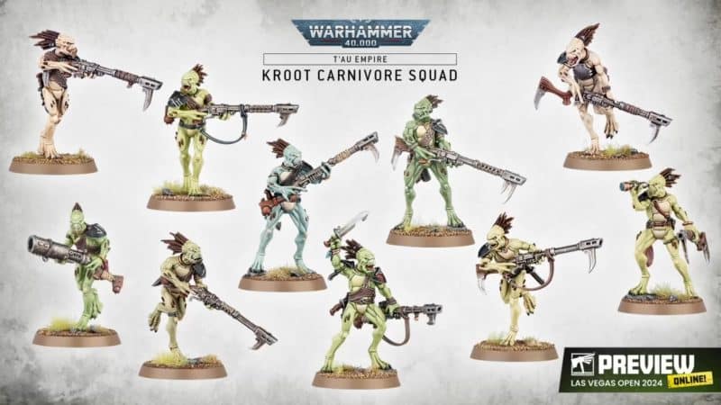 Warhammer LVO Reveals Kroot Carnivores