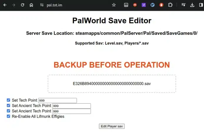 Palworld Save Editor: How To Use It To Edit Your Game Saves