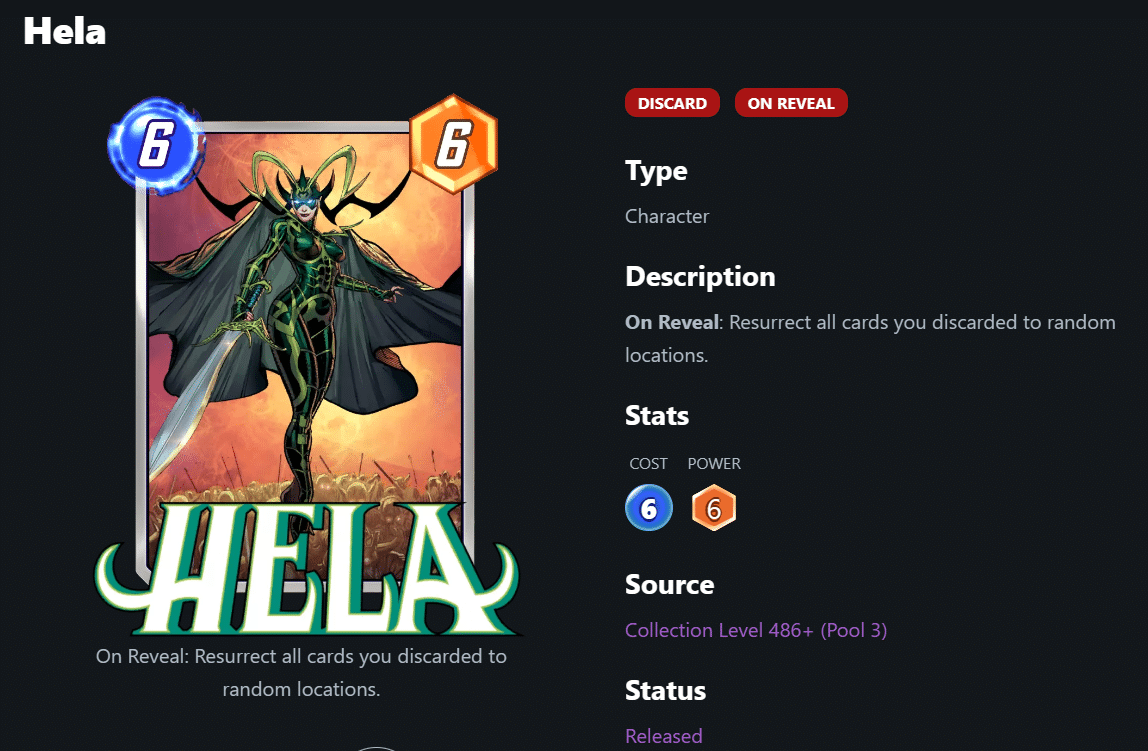 Hela Deck Marvel Snap Build Guide