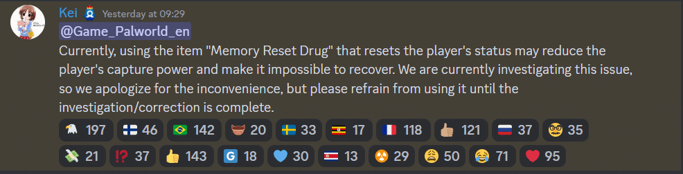Known Bugs and Error Codes in Palworld