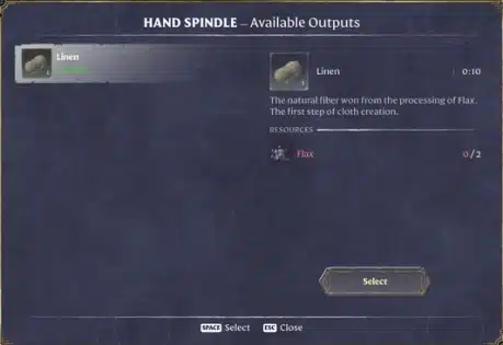 How to Get Linen in Enshrouded