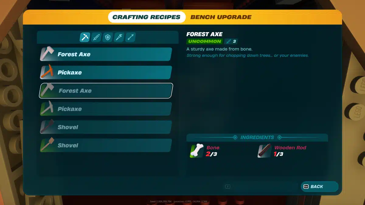 lego fortnite weapons