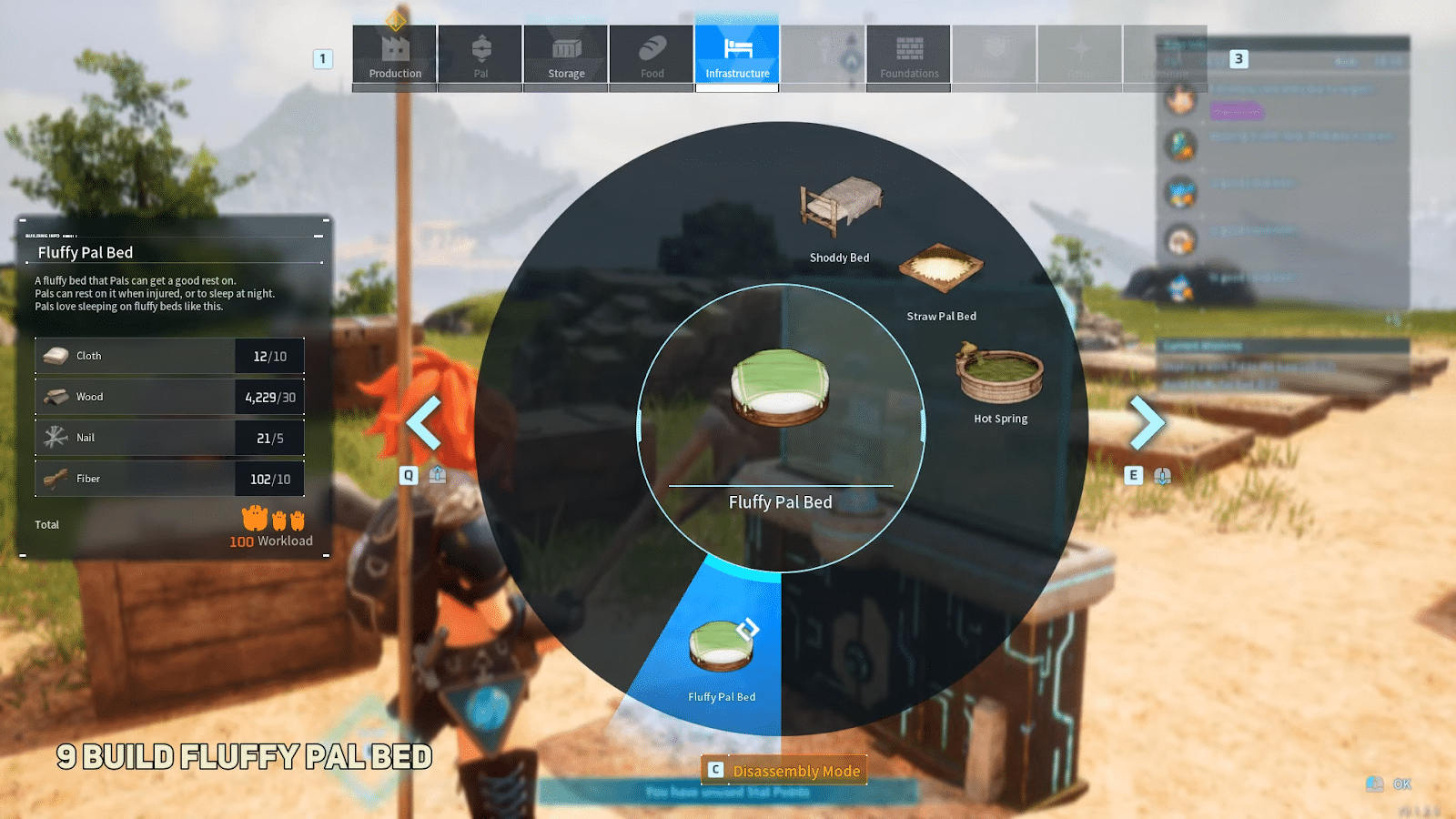 Palworld Guide - Build a Fluffy Pal Bed