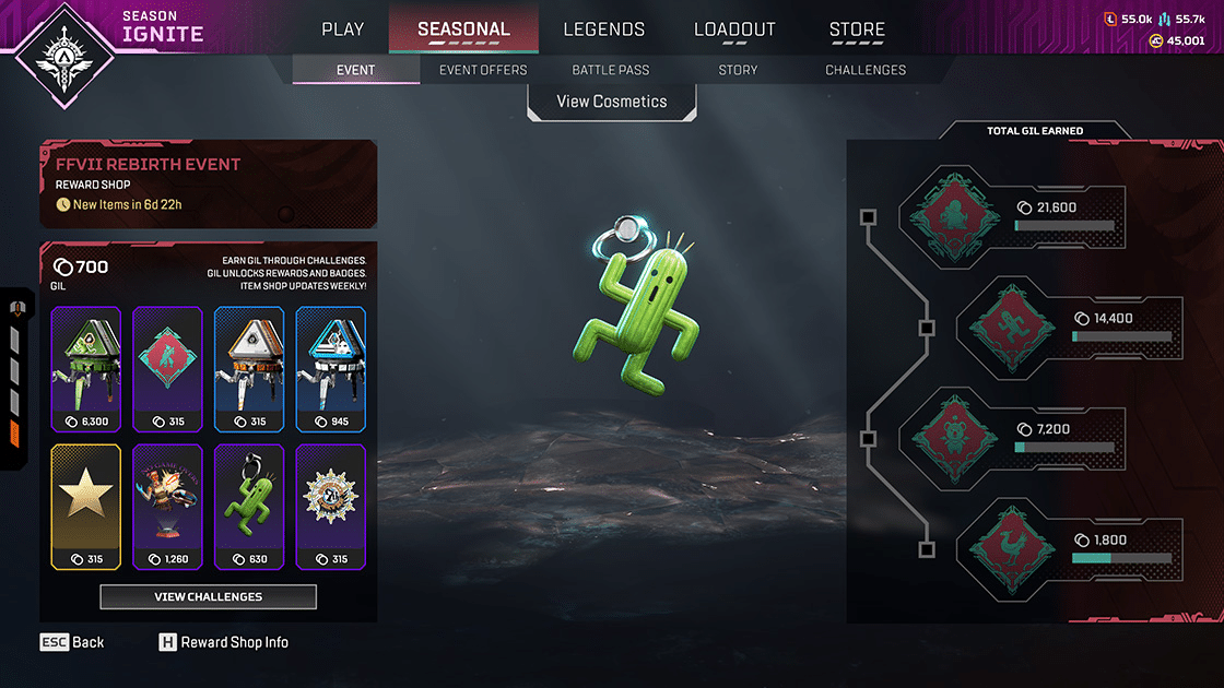 Apex Legends x Final Fantasy VII Rebirth Collaboration