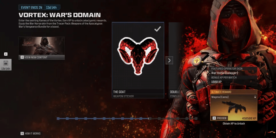 CoD MW3 - All Vortex War's Domain Rewards