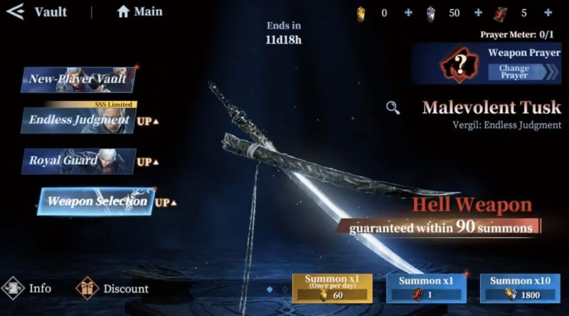 How Gacha Works in DMC: Peak of Combat