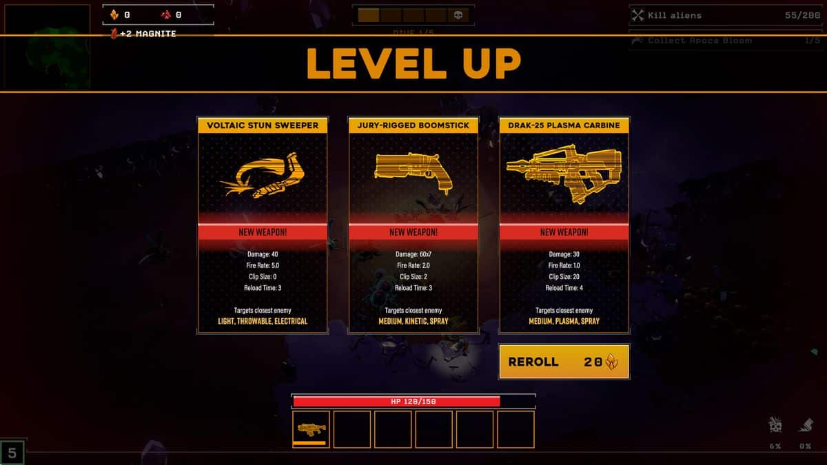 Deep Rock Galactic Survivor Weapon unlock
