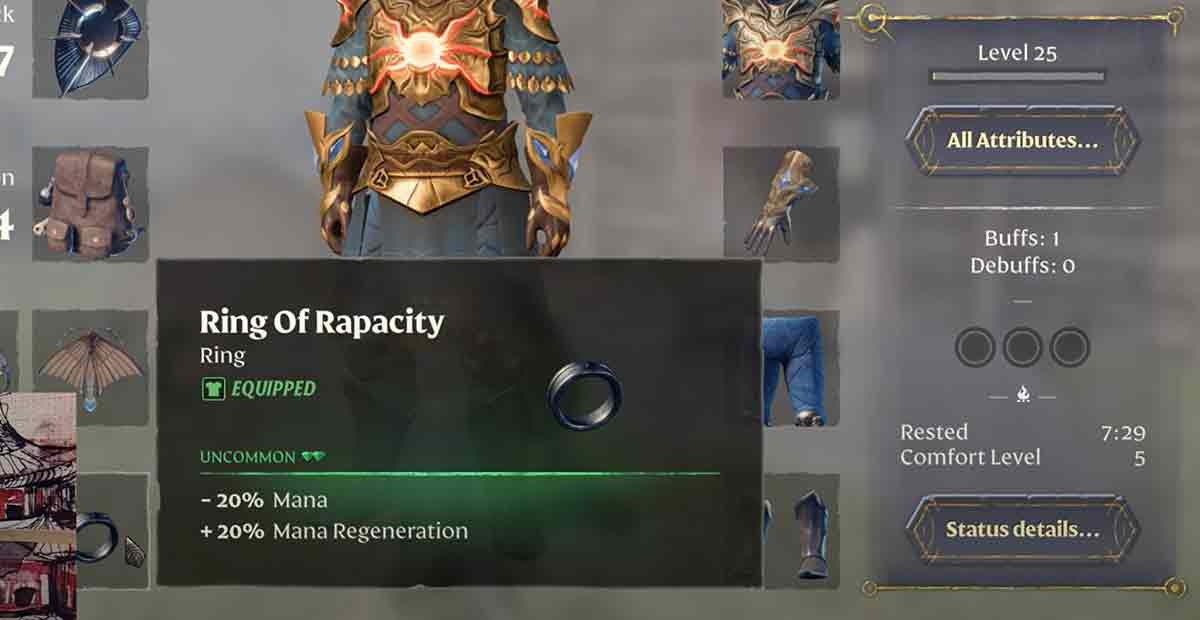 Enshrouded Mana Regen Ring