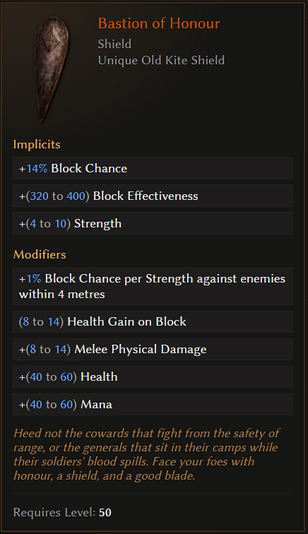 How to Get the Bastion of Honor Shield in Last Epoch