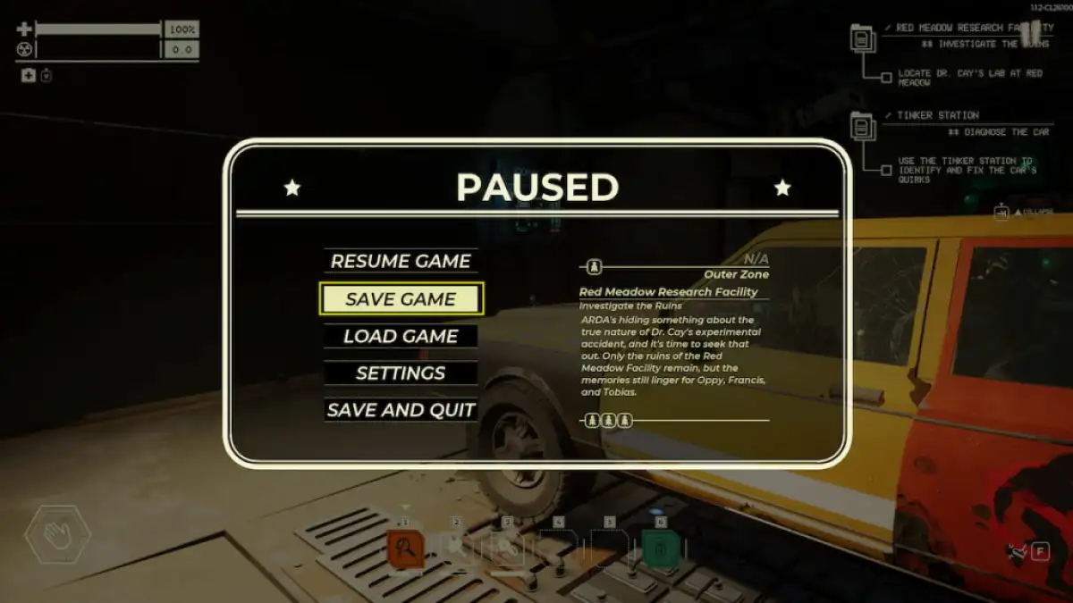 how to save in pacific drive