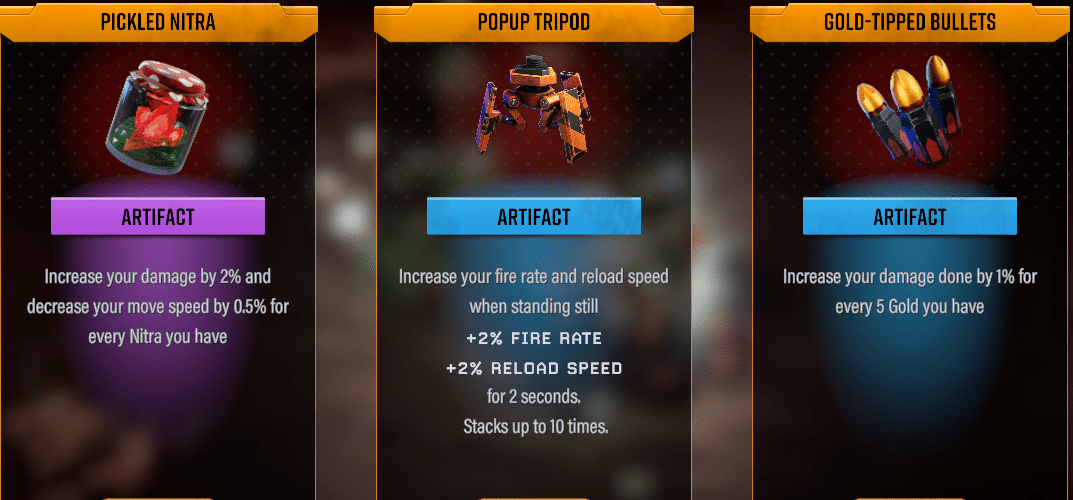 deep rock galactic survivor best artifacts