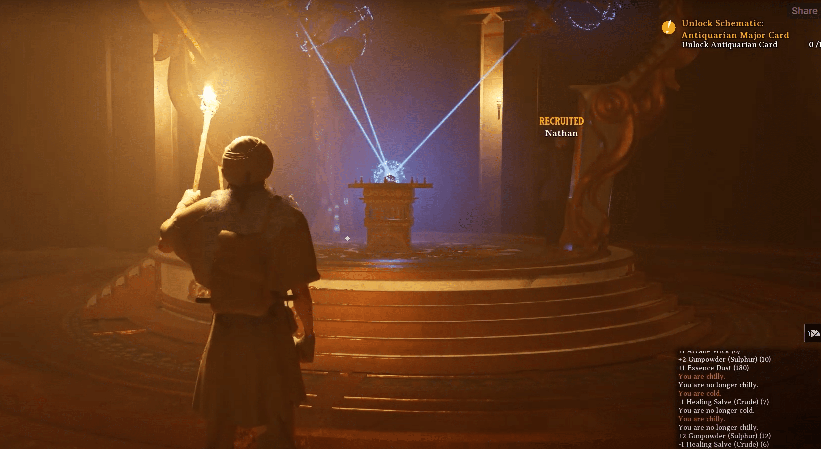 unlock antiquarian card nightingale