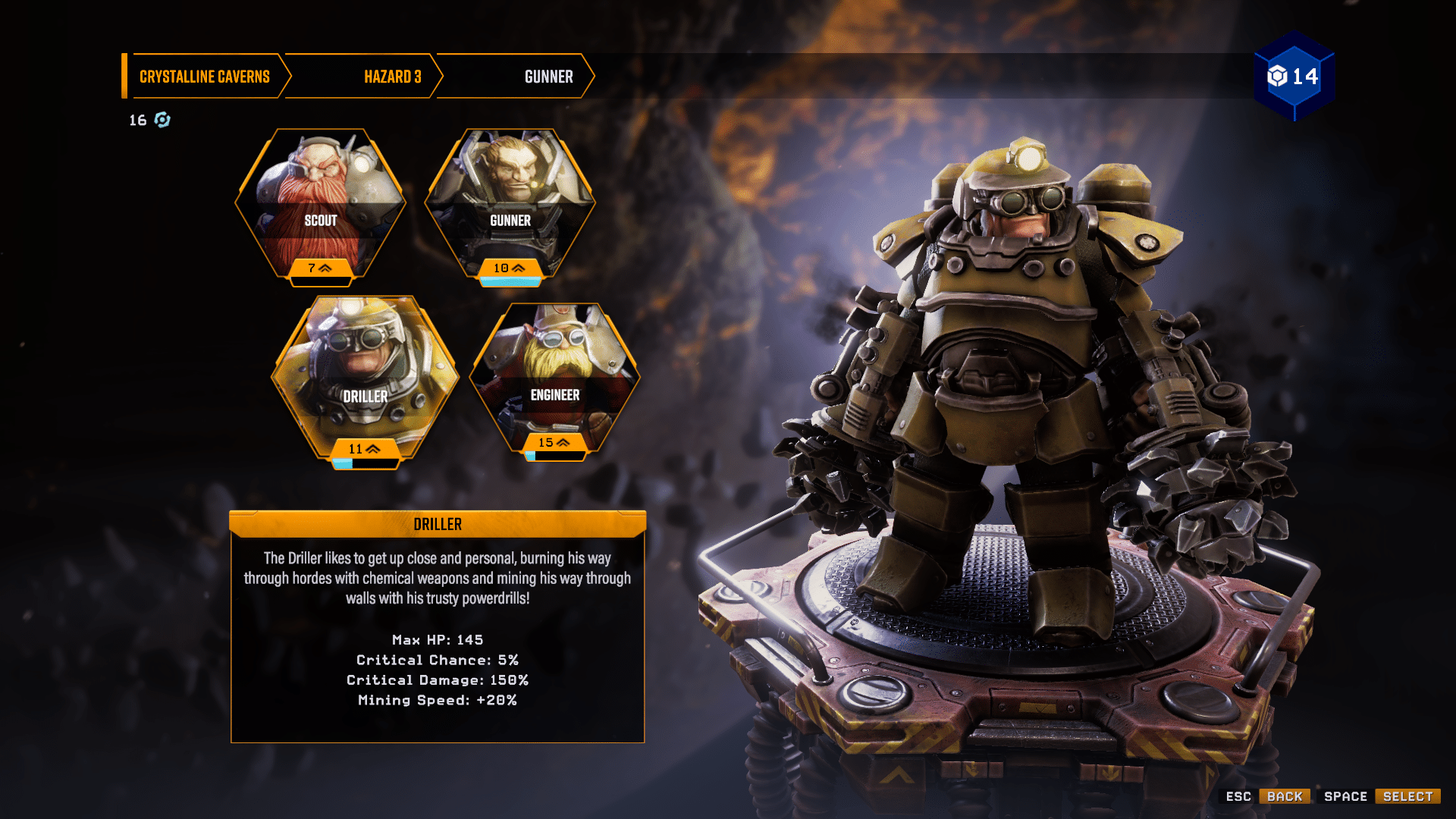 deep rock galactic survivor tier list