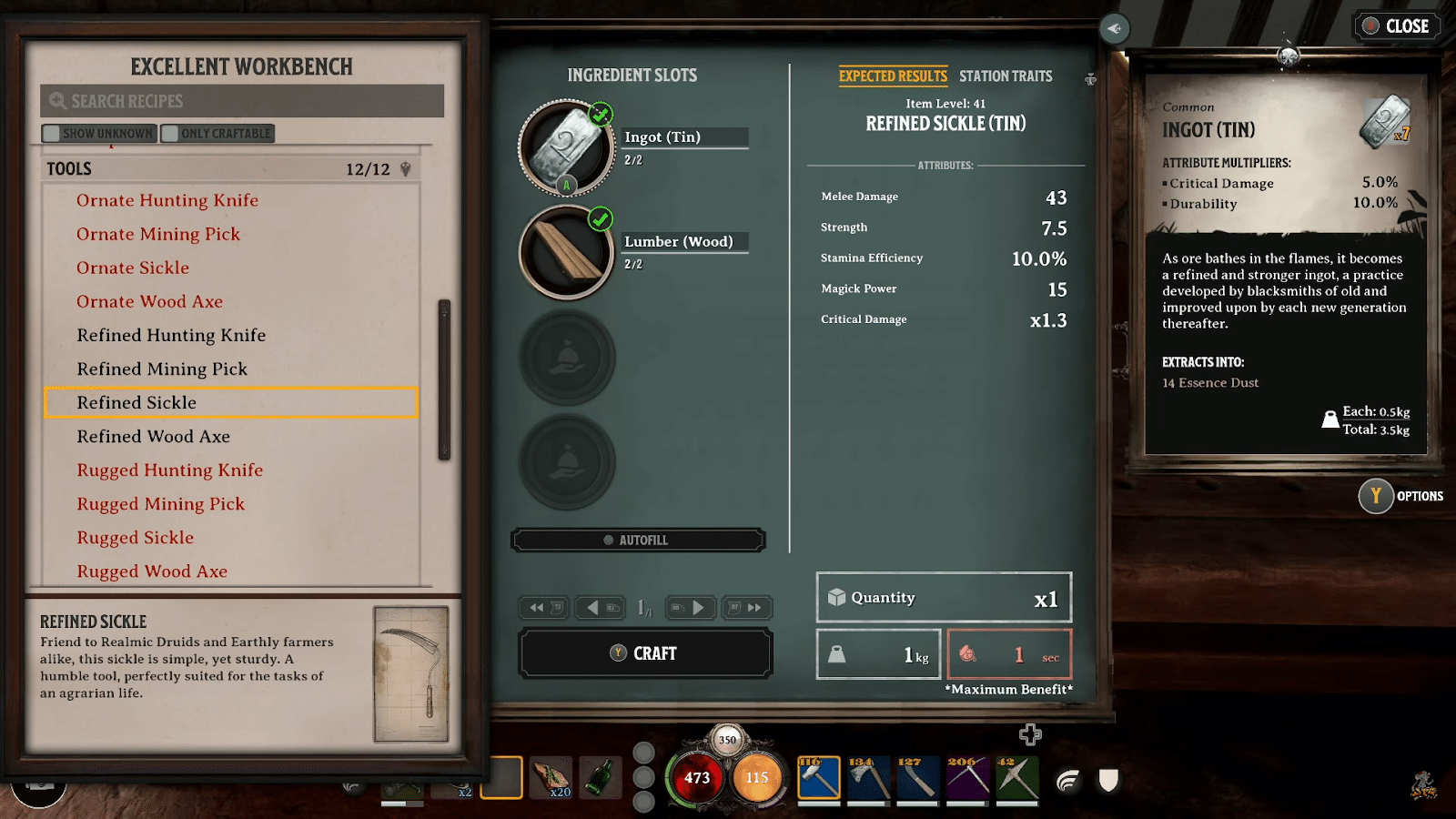 Nightingale Weapons Guide