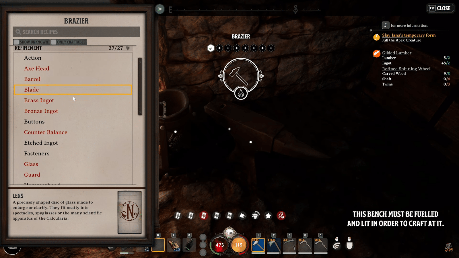 Nightingale Crafting Guide