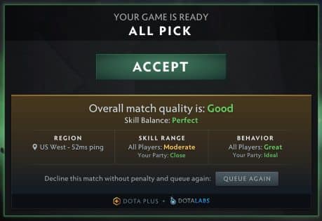 Dota 2 Patch 7.35d – New Matchmaking Features