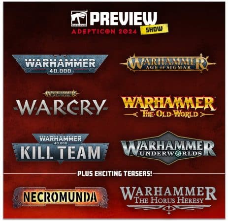 in the venue, as well as on the official Warhammer Twitch channel